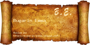 Bugarin Emma névjegykártya