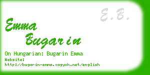 emma bugarin business card